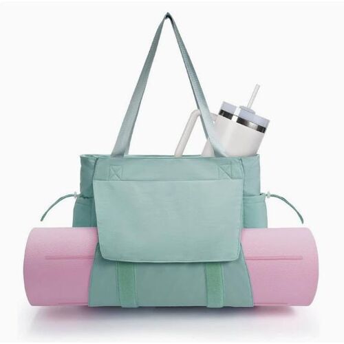 Sac de Sport Grand Format Type Tote Unisexe, Poche Imperméable pour Affaires Mouillées, Léger, Compatible Tapis 6–10 mm