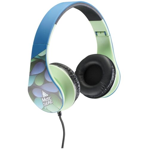 Music Sound Fantasy Jack 3.5 Casque supra-auriculaire : idéal pour celles et ceux qui aiment la musique et la mode. Il se caractérise par un arceau extensible et des pavillons souples qui garantissent un excellent confort même en cas...