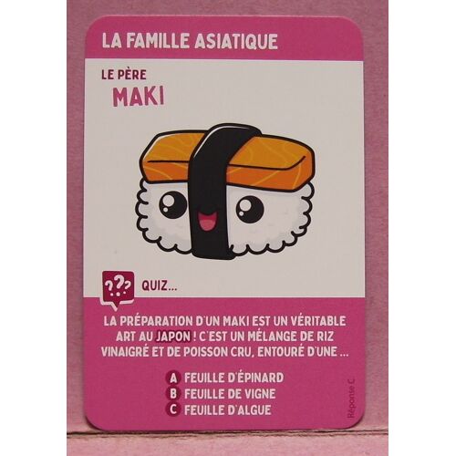 Carte De Jeu De 7 Familles Le Tour Du Monde En Cuisine - Famille Asiatique - Père - Maki - 2024 - Match