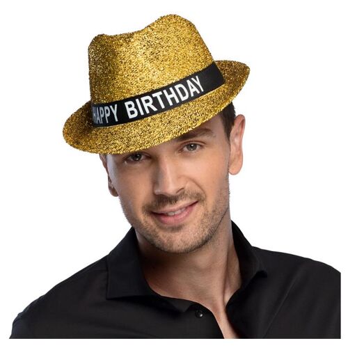 Borsalino Paillettes Or Happy Birthday