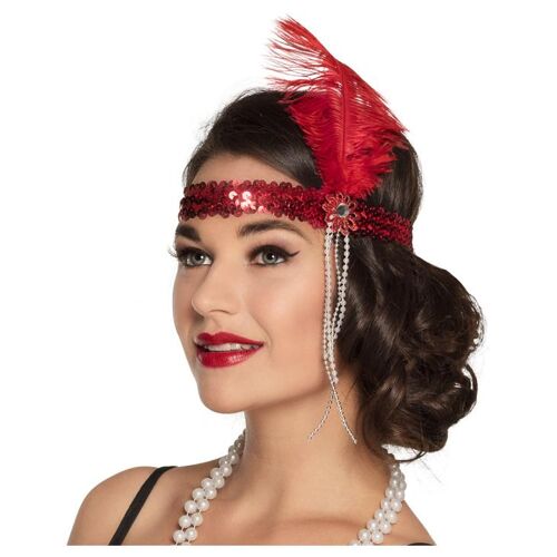 Bandeau Charleston Rouge Adulte Taille Unique