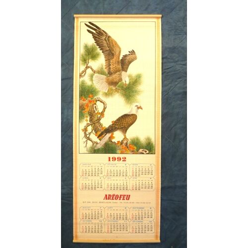 Calendrier Sur Bambou 1992