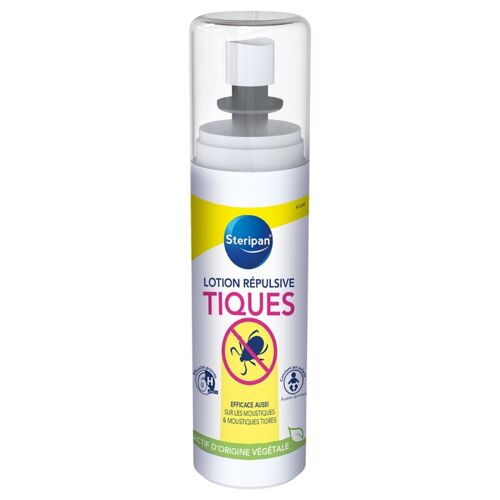 Lotion Répulsive Moustiques & Tiques - Steripan - Jusqu'à 6h De Haute Protection - 100ml 