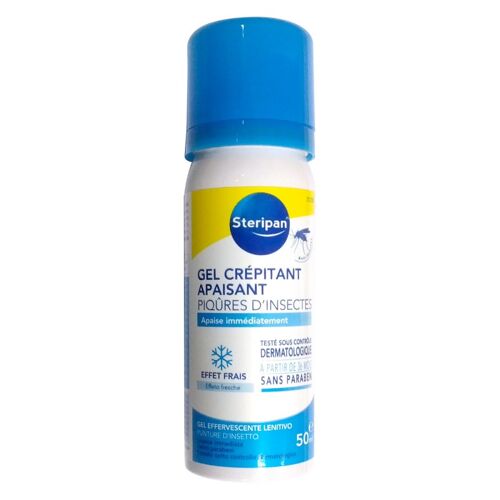 Gel Crépitant Apaisant Piqûres D'insectes - Steripan - Effet Frais - À Partir De 3 Ans - Rafraîchit Et Apaise - 50 Ml 