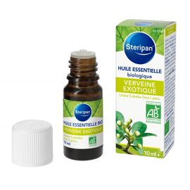 Huile Essentielle De Verveine Éxotique Bio - Steripan - Certifiée Agriculture Biologique Par Ecocert - 10 Ml 