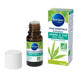 Huile Essentielle D'arbre À Thé Bio - Steripan - Certifiée Agriculture Biologique Par Ecocert - 10 Ml 
