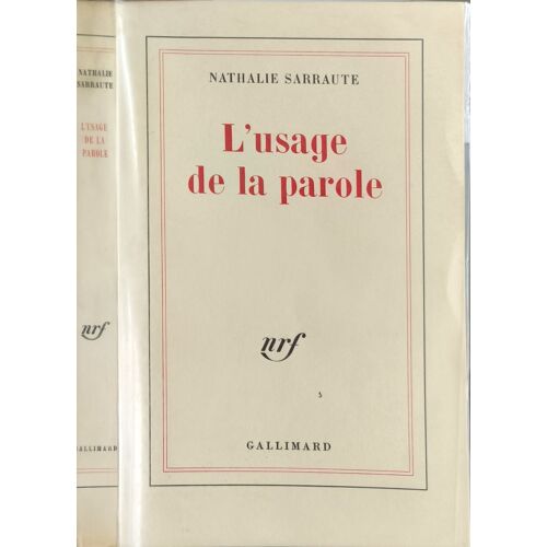 L'usage De La Parole