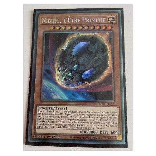 Yu Gi Oh Ra01 Fr015 Nibiru L'Être Primitif Secrete Rare