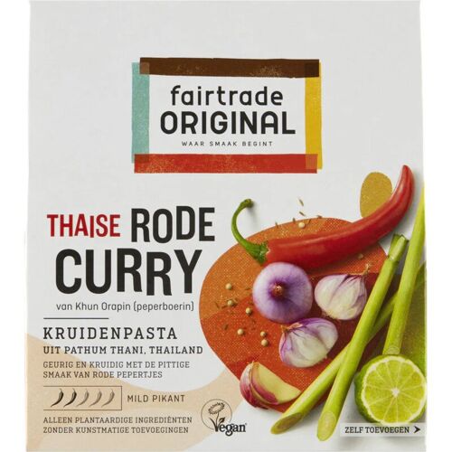 Fairtrade Original Pâte De Curry Rouge Épicée 70 G