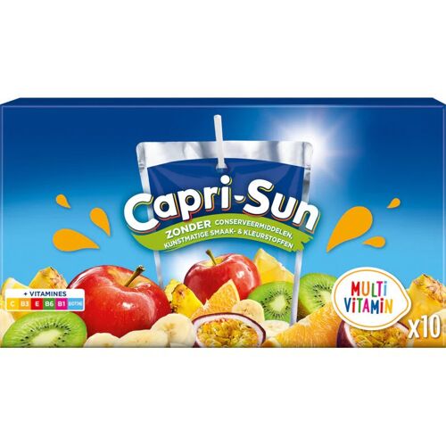 Capri-Sun Multi Vitamin Boisson Aux Fruits, Pack De 10 X 200 Ml, Total 2000 Ml