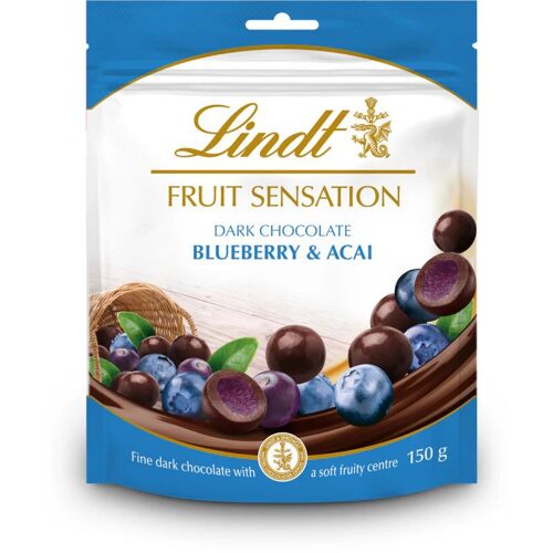 Lindt Fruit Sensation Myrtille & Acai Chocolat Au Lait 150g
