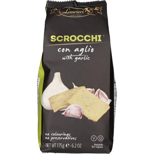 Fratelli Laurieri Scrocchi Knoflook Biscuits Croquants À L'ail 175g
