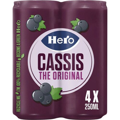 Hero Cassis Jus De Cassis 4x250ml - 1000ml