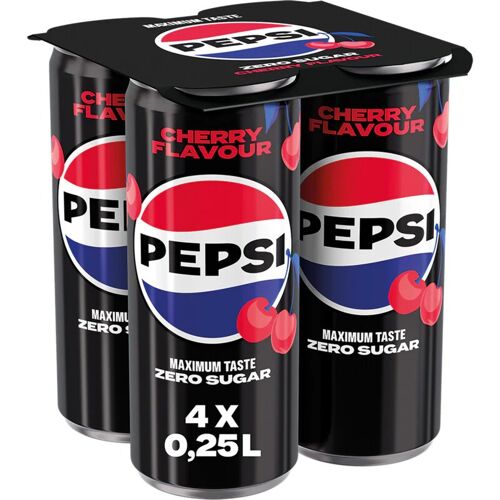 Pepsi Zero Sucre Cerise Pack De 4 X 250ml - 1000ml