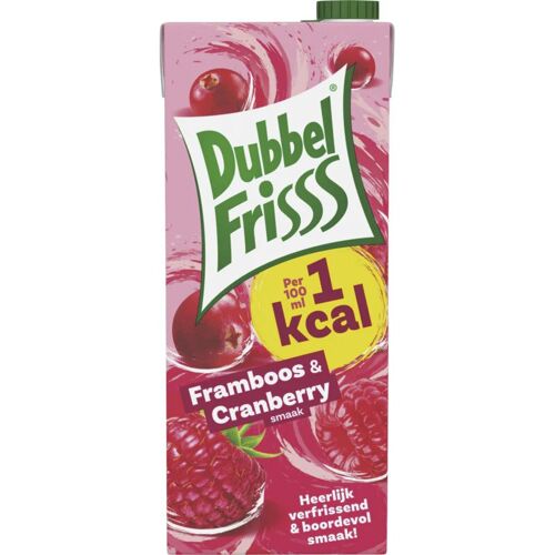Dubbelfrisss 1kcal Framboise & Cranberry Boisson Rafraîchissante 1500 Ml