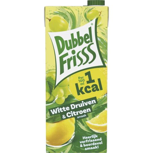 Dubbelfrisss 1kcal Raisin Blanc & Citron Boisson Rafraîchissante 1500 Ml