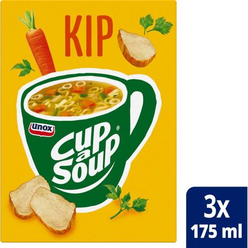 Unox Cup-A-Soup Poulet - Soupe Instantanée Saveur Poulet - 36 G
