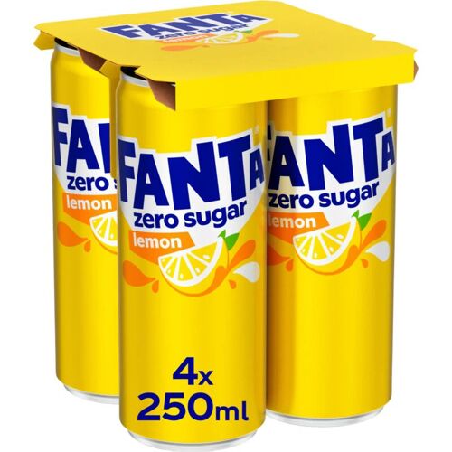 Fanta Lemon Zéro Sucre Pack De 4 Bouteilles 250ml - Total 1000ml