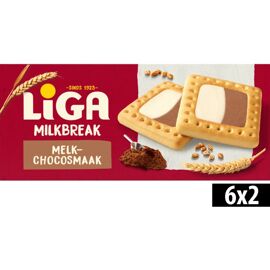Biscuits Liga Milkbreak Duo Lait-Chocolat 245g