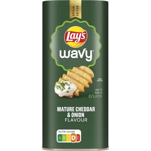 Lay's Wavy Cheddar Mature & Oignon Chips 115g
