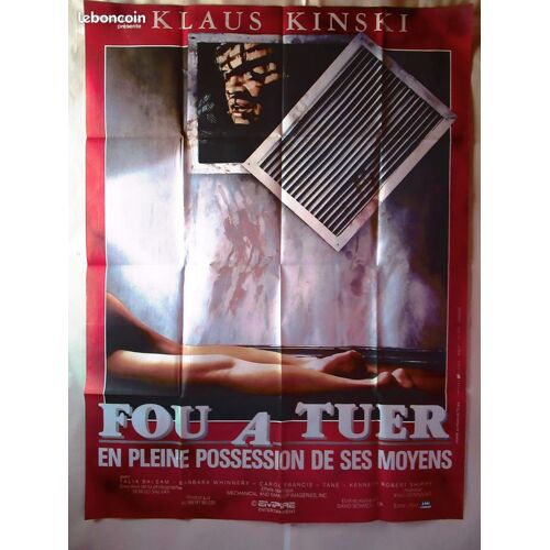 Affiche De Cinéma Française De Fou A Tuer 120x160 Cm Pliée