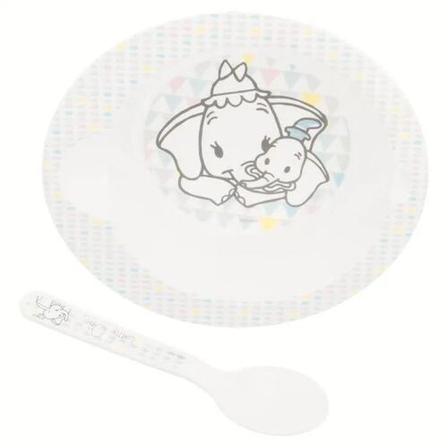 Ensemble Bol Et Cuillère Dumbo Pour Bébé Disney