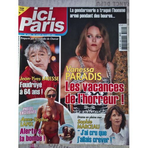 Ici Paris N° 3969 Du 28 Juillet Au 3 Août 2021 - Vanessa Paradis Les Vacances De L'Horreur