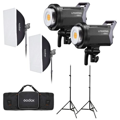 GODOX Kit Duo Torche LED LA150Bi Bi-color