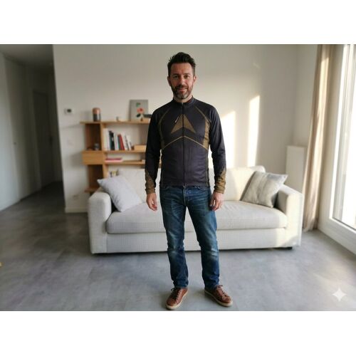 Veste Manches Longues Marron Avec Poche Arrière Taille L Decathlon