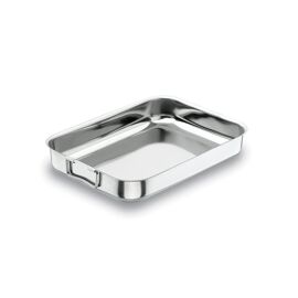 Lacor Plat À Gratin 30 Cm Inox Poignée Rabattable