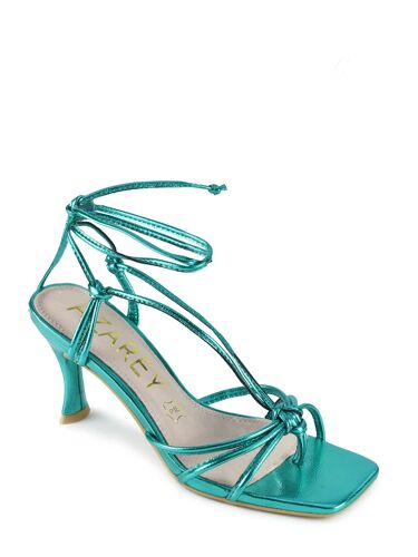 Chaussures Sandale Métallisée Verte