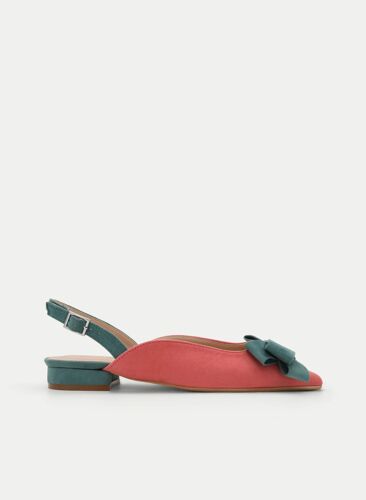 Chaussures Ballerines Corail Avec N?ud