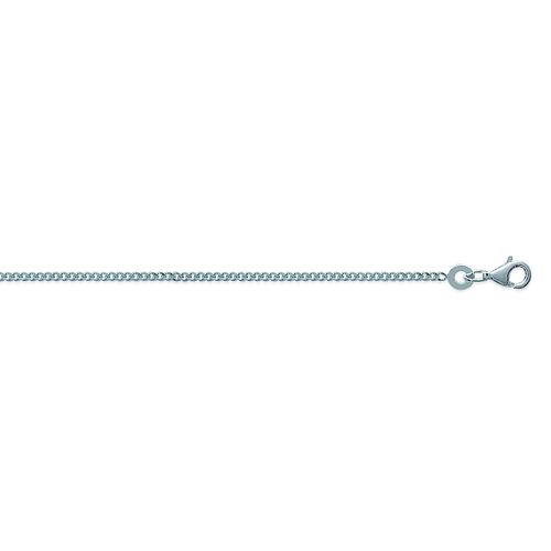Chaîne Brillaxis Maille Gourmette Argent Rhodié 40cm