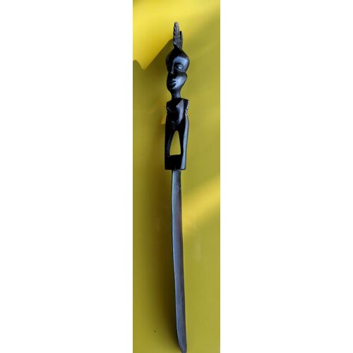 Coupe Papier Africain En Bois Vintage ( 39 Cm )
