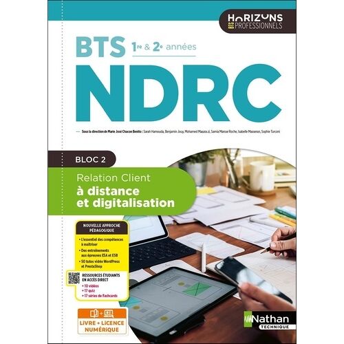 Relation Client À Distance Et Digitalisation Bts Ndrc 1re Et 2e Années Horizons Professionnels