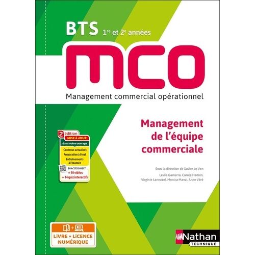 Management De L'équipe Commerciale Bts Mco 1re Et 2e Années