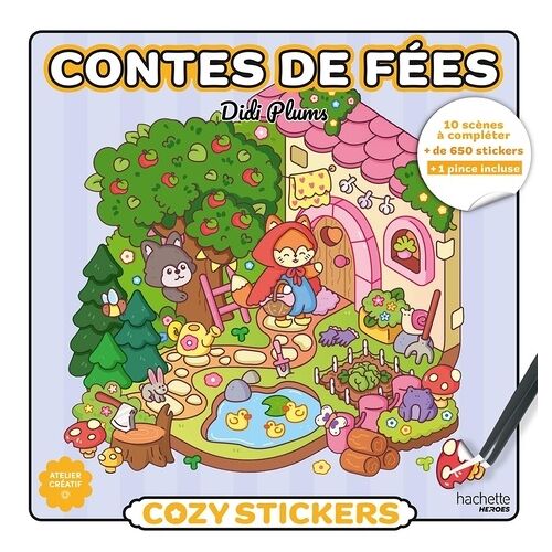 Contes De Fées - 10 Scènes À Compléter, + De 650 Stickers, + 1 Pince Incluse