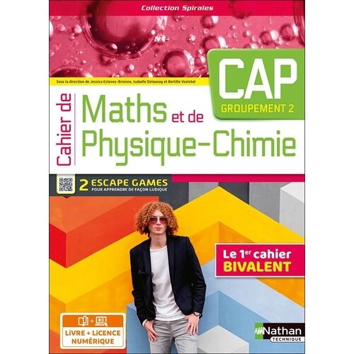 Cahier De Maths Et De Physique-Chimie Cap - Groupement 2 - Livre + Licence Élève