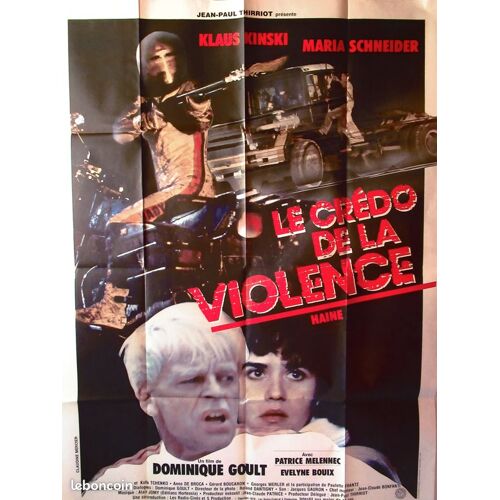 Vends Affiche De Cinéma Originale "Le Credo De La Violence"