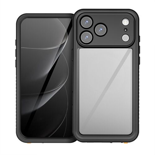 Coque pour iPhone 17 Pro étanche,Etui Housse iPhone 17 Pro étanche avec [écran intégré/Protection de la caméra], Antichoc,360 Protection Integrale - Noir