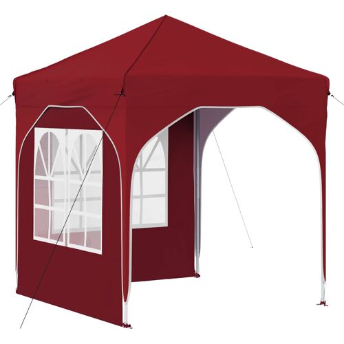 Vidaxl Tente De Fête Pop-Up 192 X 192 X 245 Cm Bordeaux