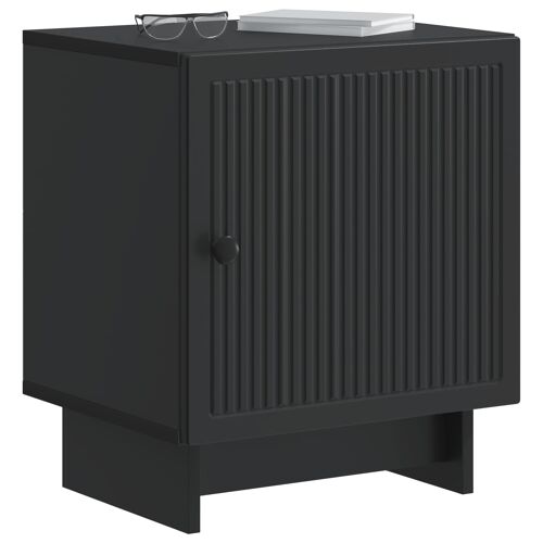 vidaXL Cabinet de chevet Noir 43 x 34,5 x 50 cm Bois d'ingénierie