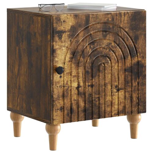 vidaXL Cabinet de chevet 2 pcs Chêne fumé 43 x 34,5 x 50 cm