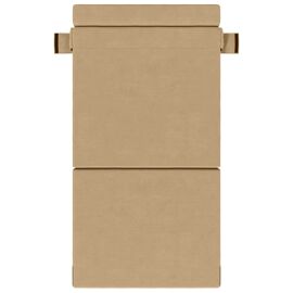 vidaXL Canapé-lit pliant Gris Vert Clair 190 x 100 x 15 cm