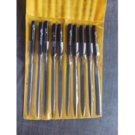 JEU DE 10 MINI LIMES DE PRECISION DIAMANTEES 140 MM