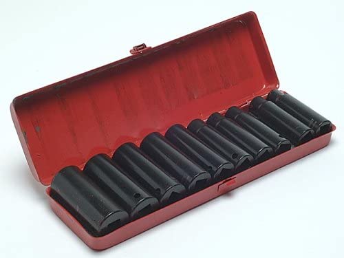 Teng 9126 Socket Metric Deep Impact 10/1 Piece Set 2en Drive