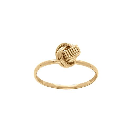 Bague Plaqué Or Noeud D'amour