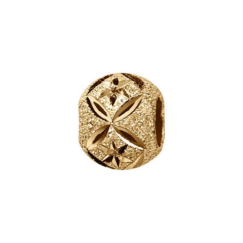 Thabora Charms Coulissant Vermeil Boule Pailleté Étoiles Et X 10x5mm