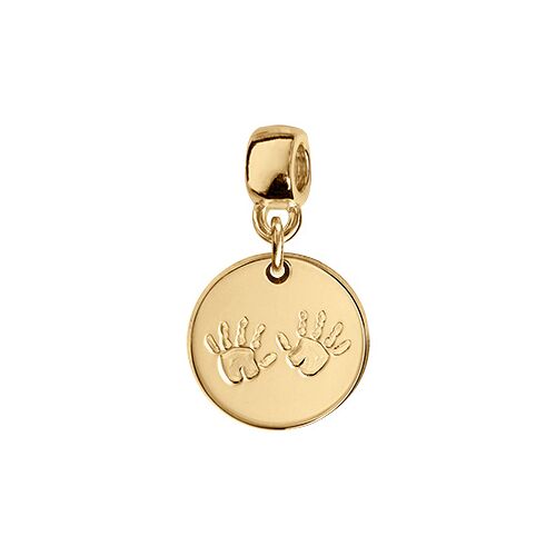Thabora Charms Coulissant Vermeil Rond Empreinte 2 Mains
