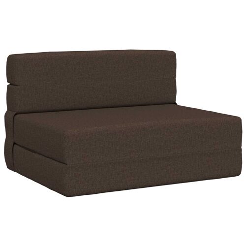vidaXL Canapé-lit pliable Taupe 70 x 72 x 60 cm Tissu